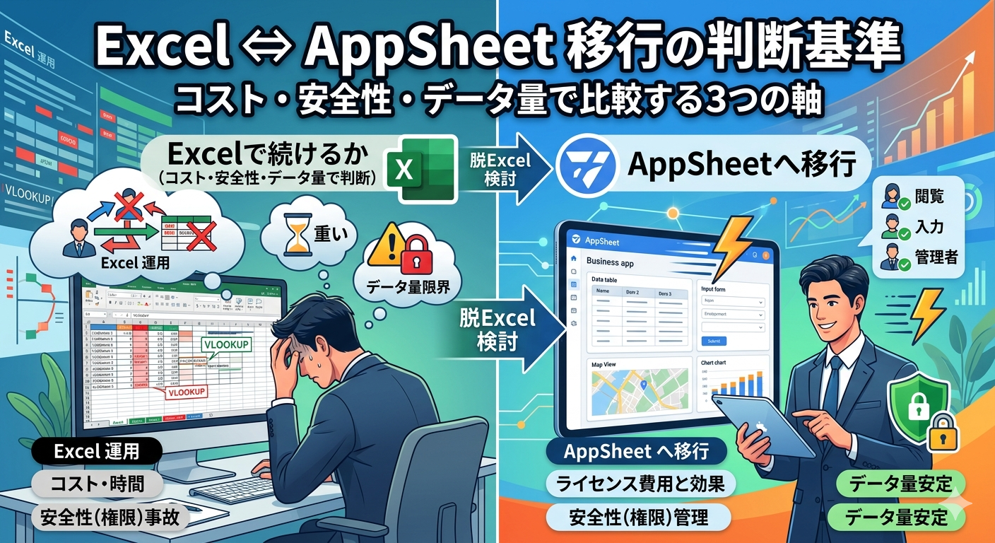 Excel vs AppSheet